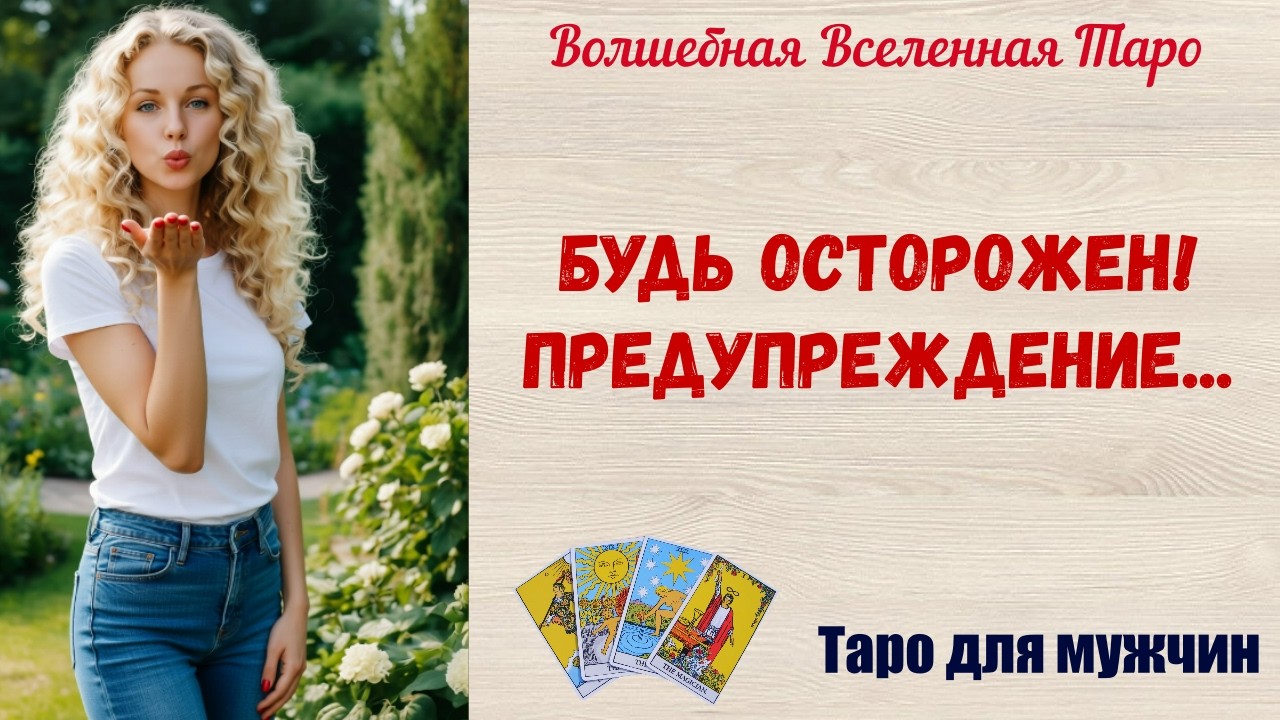 Будь осторожен ❗... Предупреждение 🔥   Таро для мужчин