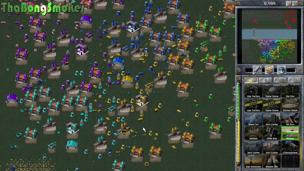 Command and Conquer Remasted Collection Red Alert - Skirmish on my own map with Mods #5 (1vs7 Hard)