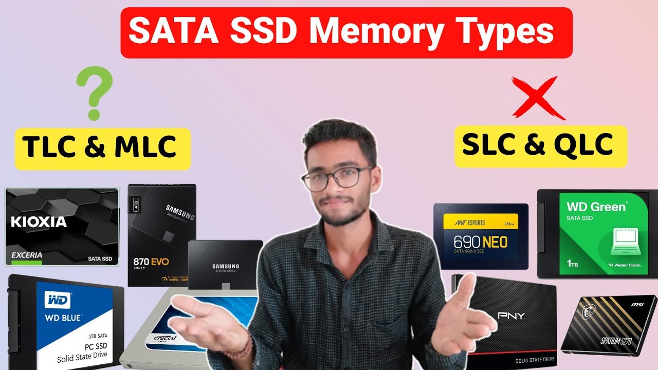 SSD Nand Flash Memory Types | SLC vs TLC vs MLC vs QLC 💥 #ssd #HDD #AVTech