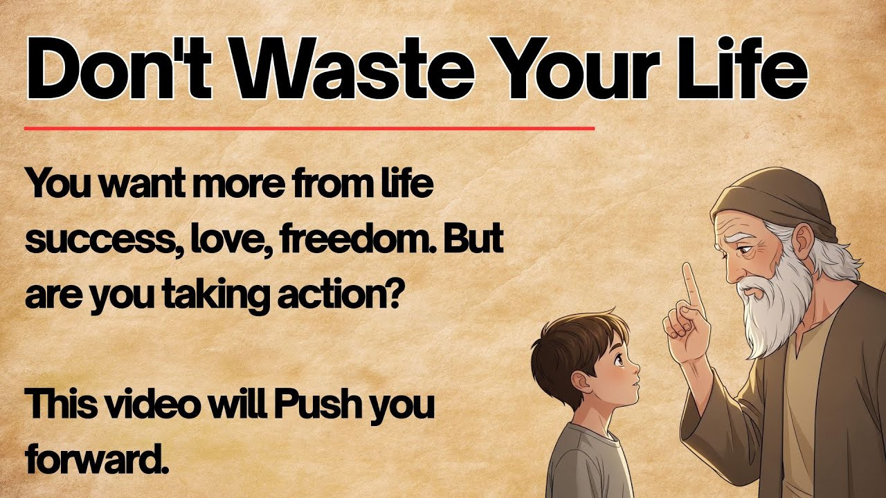 Don't Waste Your Life || Learn English Through Motivation 🔥 || Graded Reader || Listening Practice