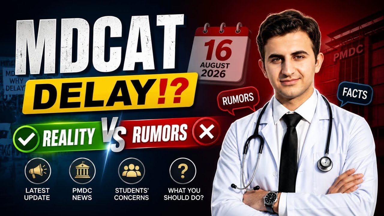 Is the MDCAT Postponed? | Latest PMDC News & Reality | Dr. JK Perfectionist #mdcatprep #mdcat2026