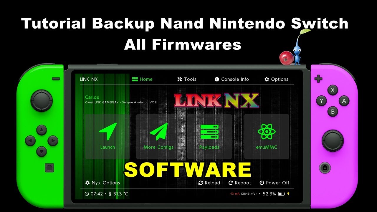 Backup Nand Nintendo Switch - All Firmwares ( Software ) Tutorial Completo
