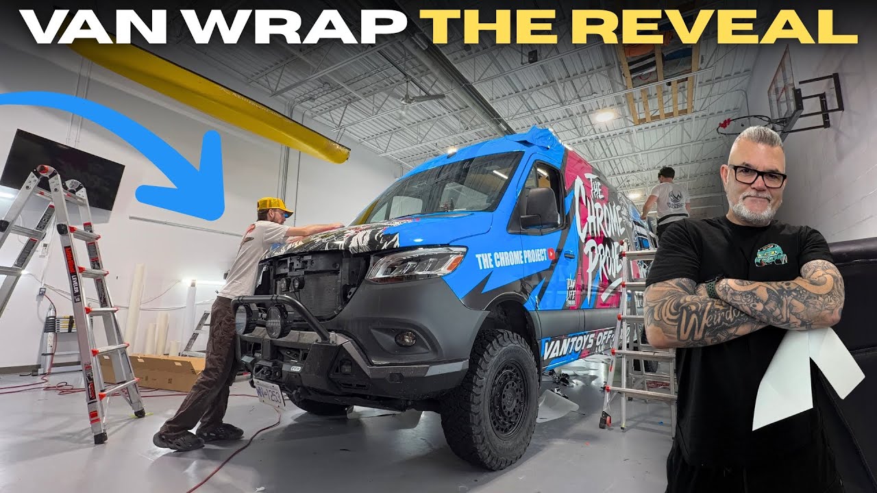 THE REVEAL. Last Day Of THE VAN WRAP On This Wild OVERLAND VAN
