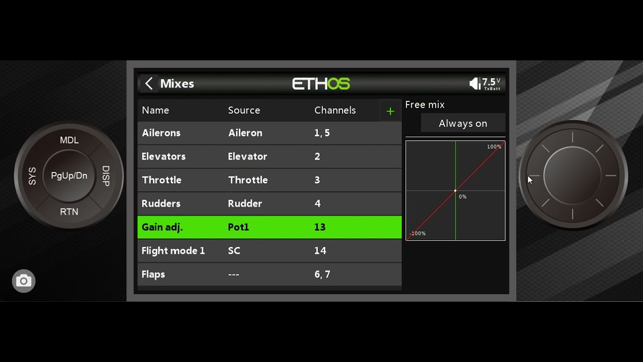 FrSky Ethos Stabilized Receiver: Transmitter Setup: Ethos 1.5.x