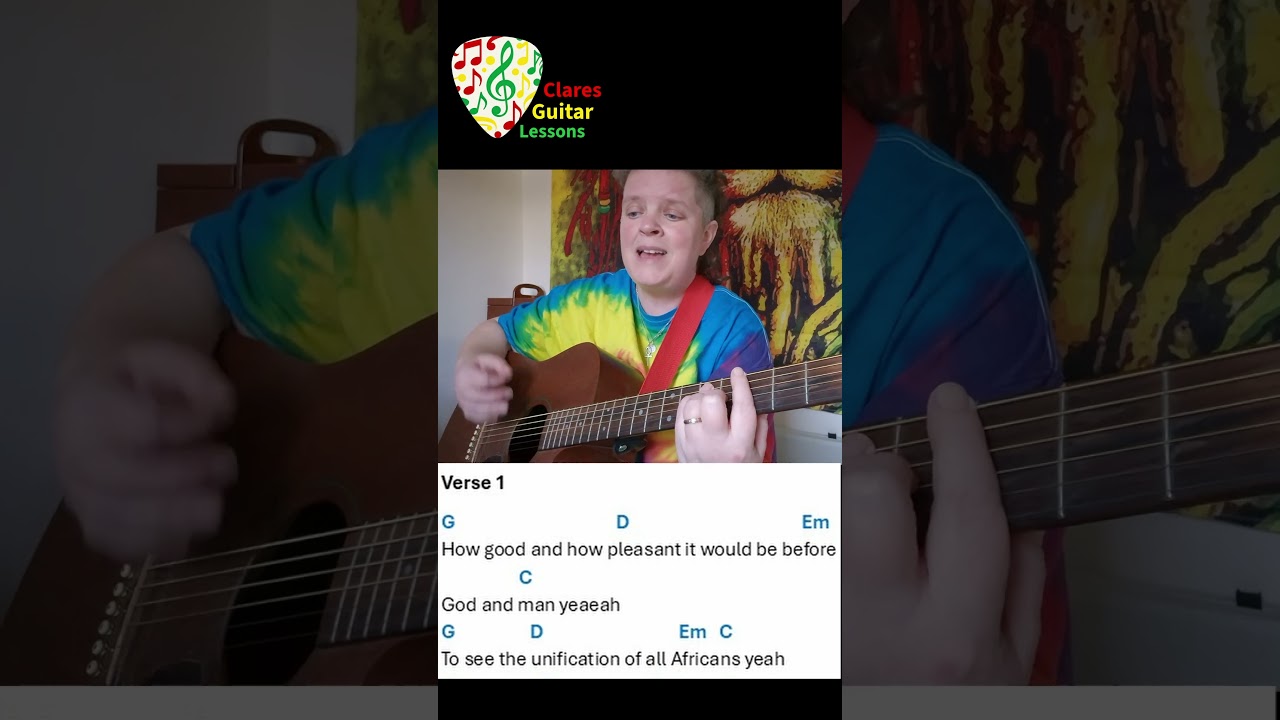 Africa Unite Bob Marley🎸full Guitar Lesson on Youtube 