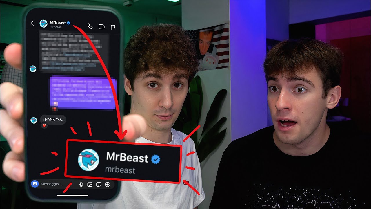 REACTION alla MIA CHAT con MR.BEAST (e al suo canale)