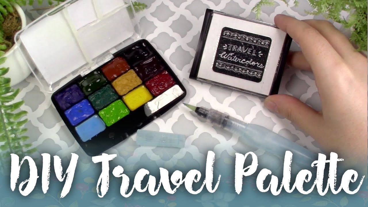 Easy DIY Cheap Watercolor Paint Travel Palette