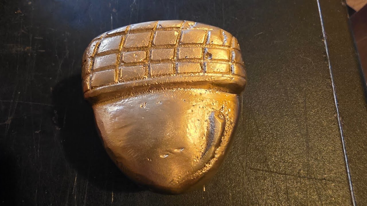 Let's get a little nutty with aluminum bronze - Acorn from beeswax. 