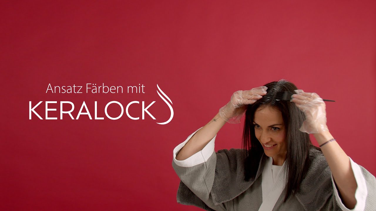 Anwendungsvideo: Ansatz färben mit der wiederverwendbaren KERALOCK Permanent-Coloration - TUTORIAL