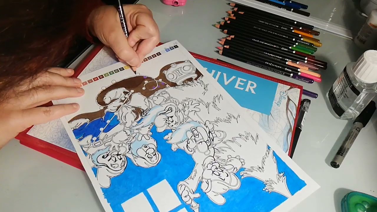 speed coloring mystères Disney hiver