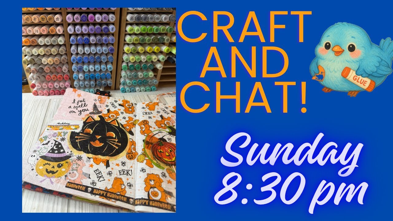 Live Craft and Chat with Laura and Friends! #junkjournal #adultcoloring