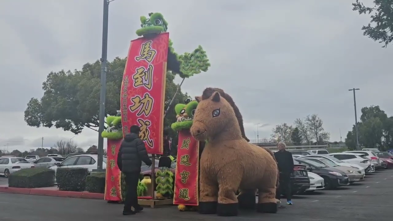 [#liondance] Chinese New Year Lion Dance at #pickleballcity, year 2026, #lunarnewyear, #festival 