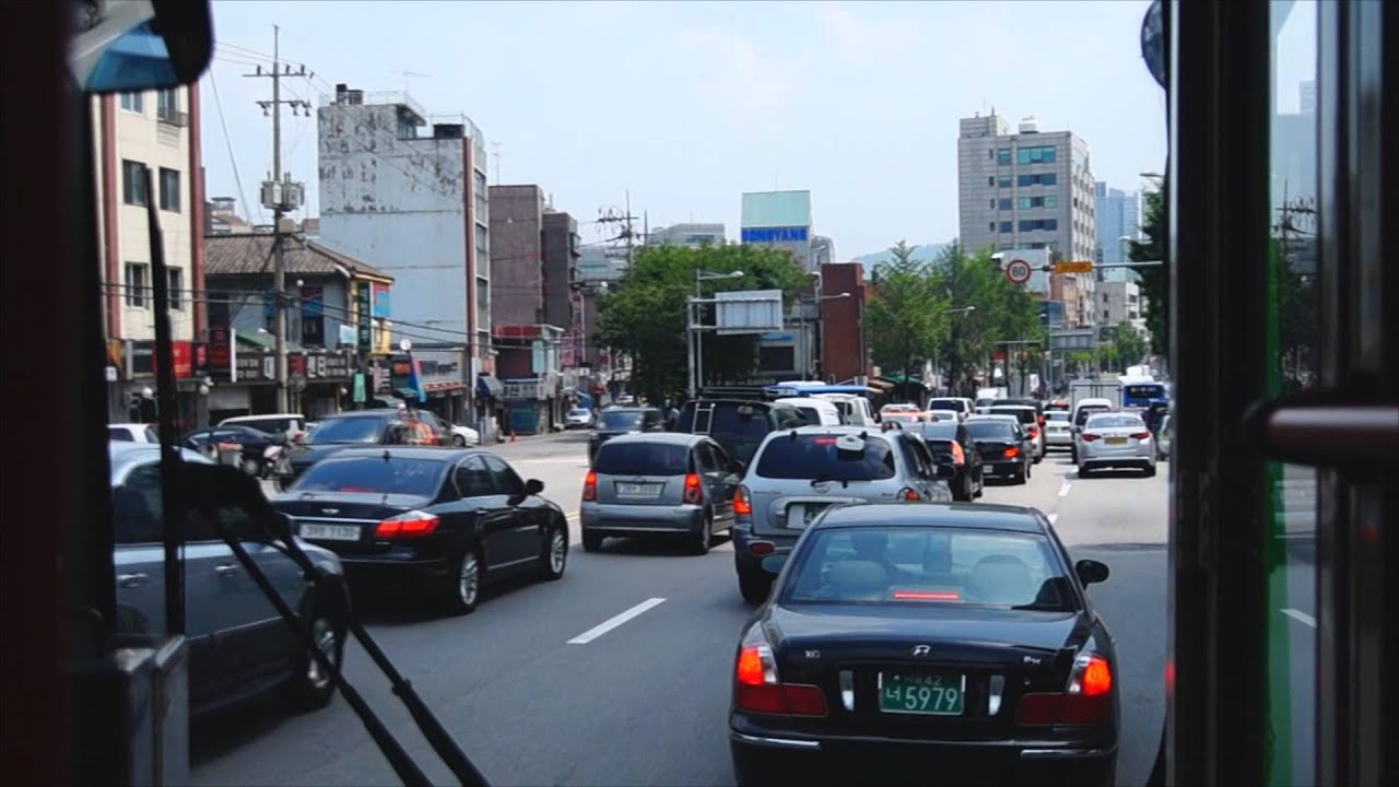 Seoul Metropolitan Bus (Yooseong Traffic Corp) Route 7016 Bus Ride
