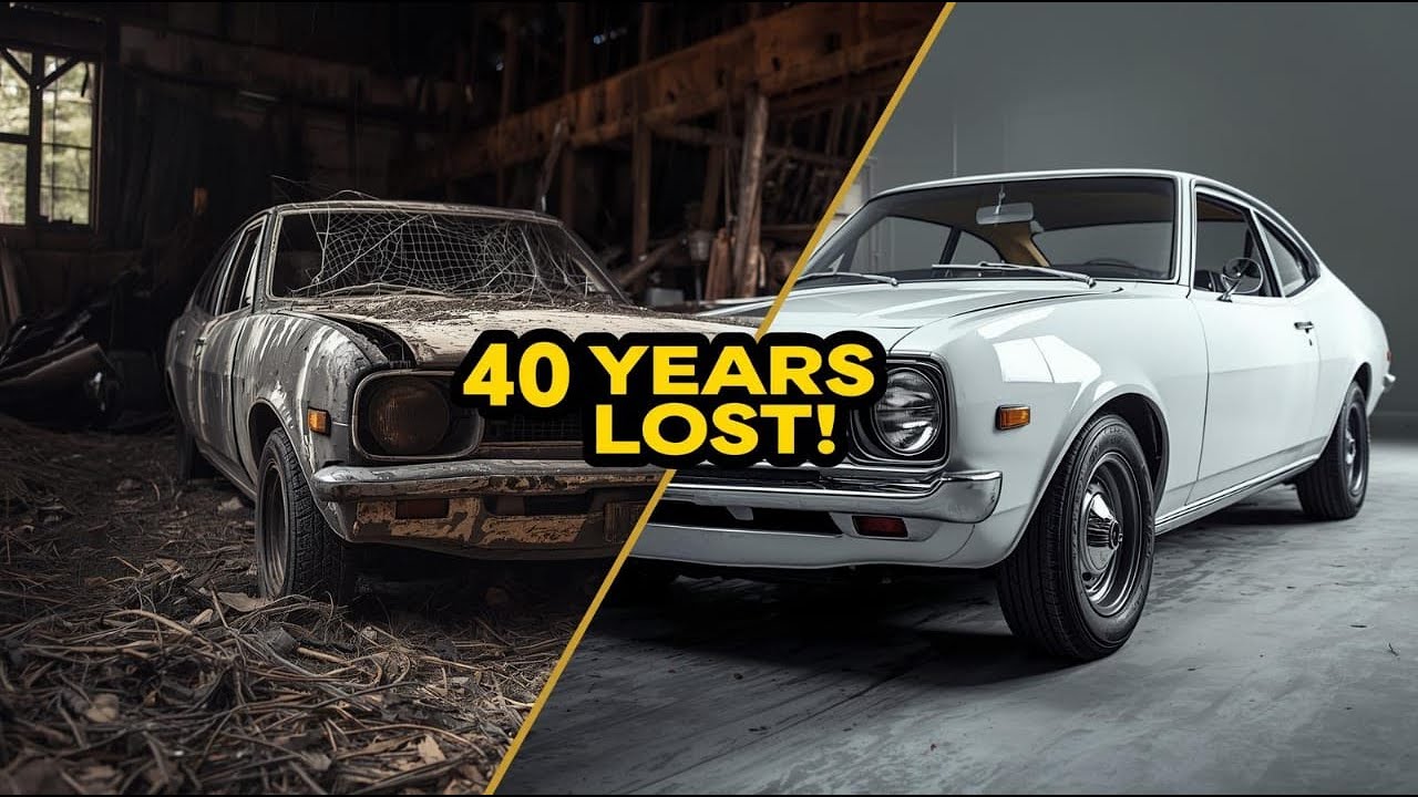 1972 Toyota Corolla Forgotten for 40 Years – Complete Silent ASMR Restoration