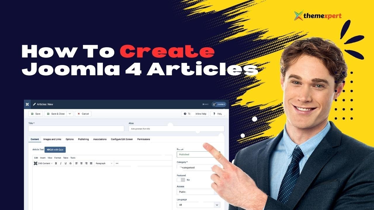 How to Create Article in Joomla 4