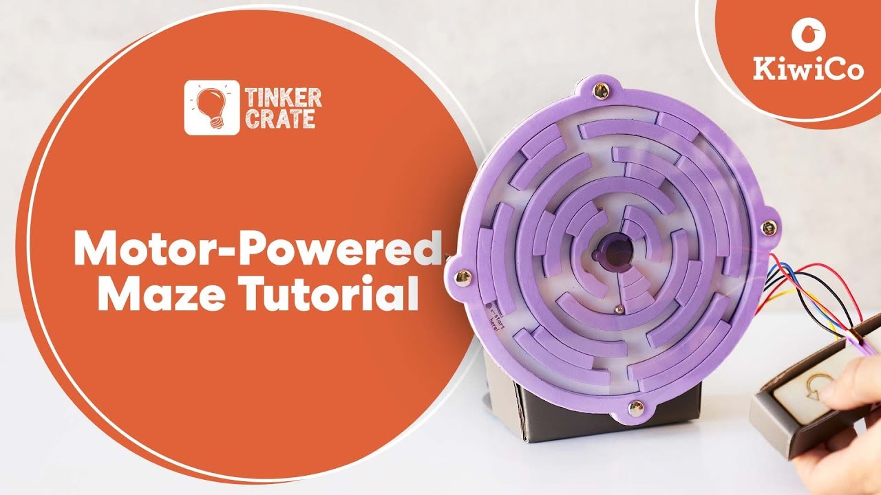 How to Make a Motor-Powered Maze | Tinker Crate Project Instructions | KiwiCo