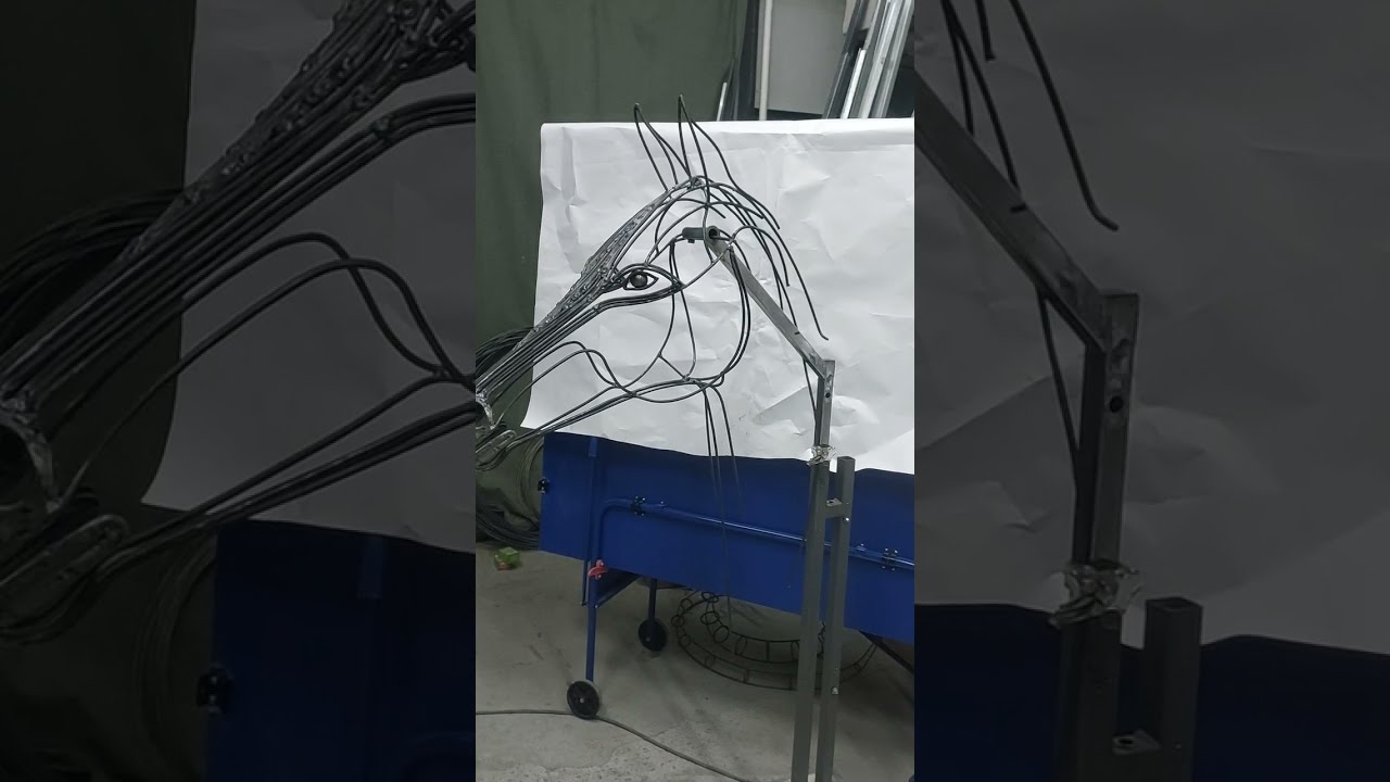 Конь~Лошадь из проволоки 6мм🐎 Делаю голову 🖖 Небольшой обзор🔥