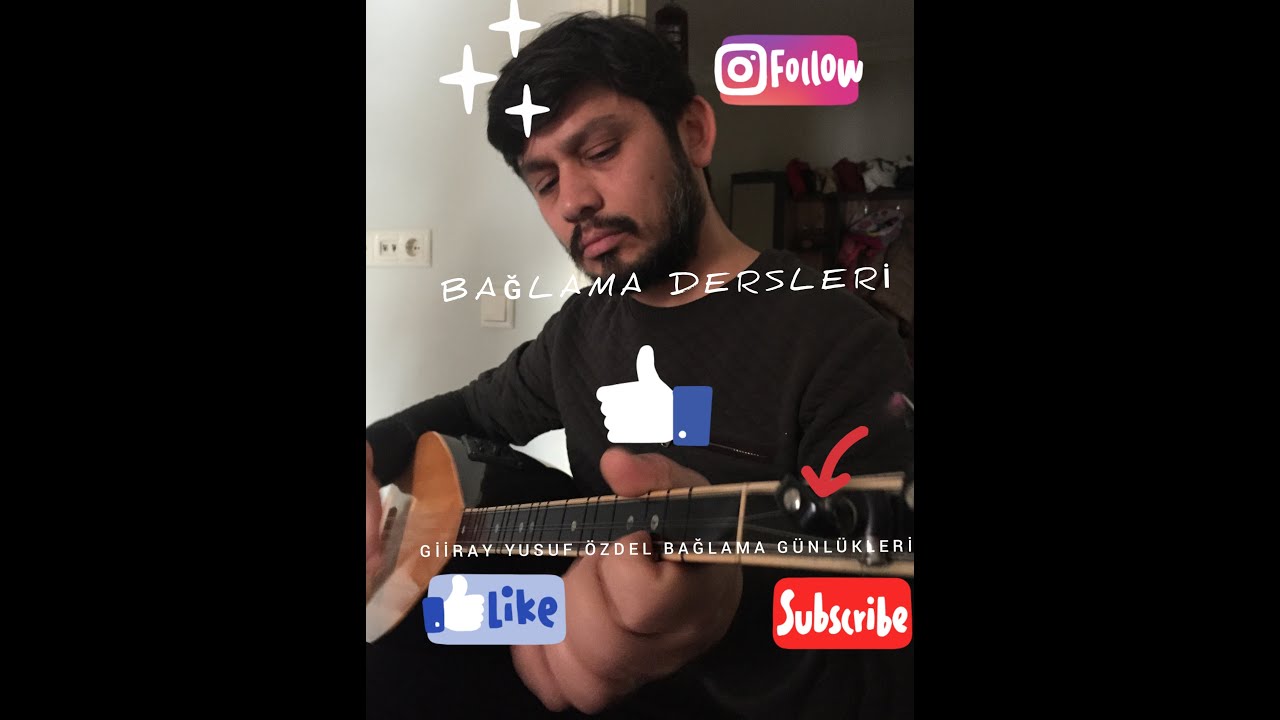 Bağlama çalarken tezene ve  parmakların konumu  üzerine