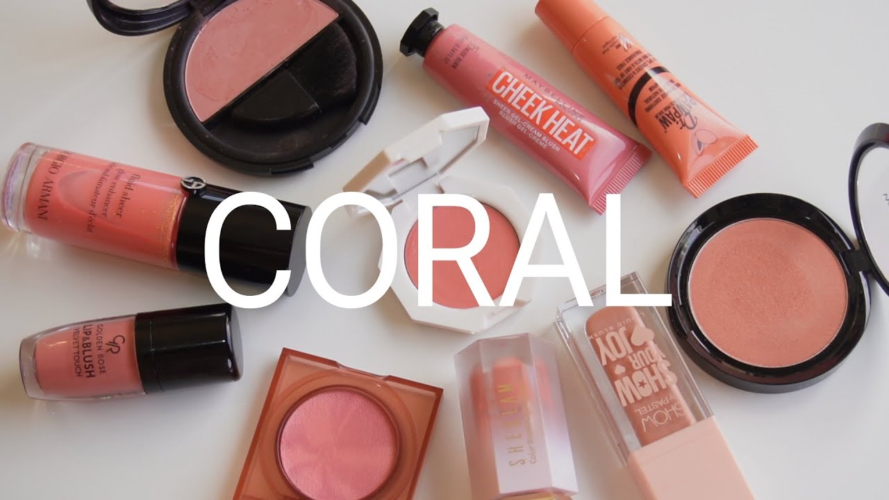 بلاشرات بدرجات اللون الكورال | CORAL #بلاشر