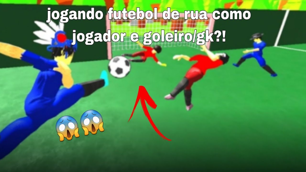 Jogando futebol de rua de jogador e gk?!