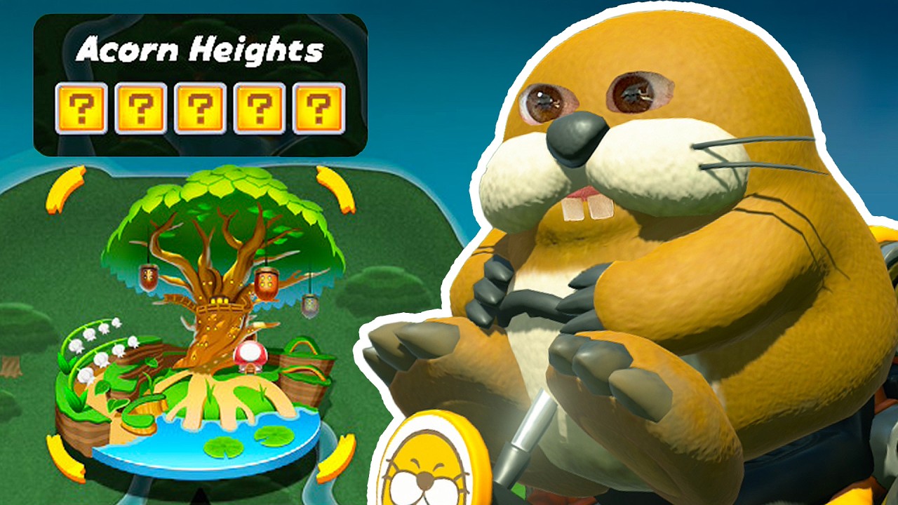 Mario Kart World: Acorn Heights – Расположение всех скрытых панелей со знаком вопроса (Руководств...