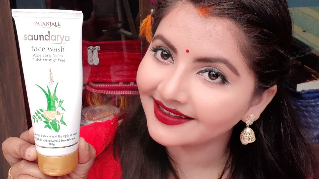 Patanjali saundarya face wash review | skin brightening face wash for all skin type | RARA |