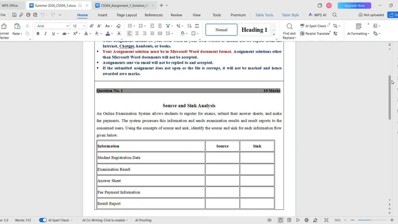  CS504 Summer Semester Assignment | VU Students