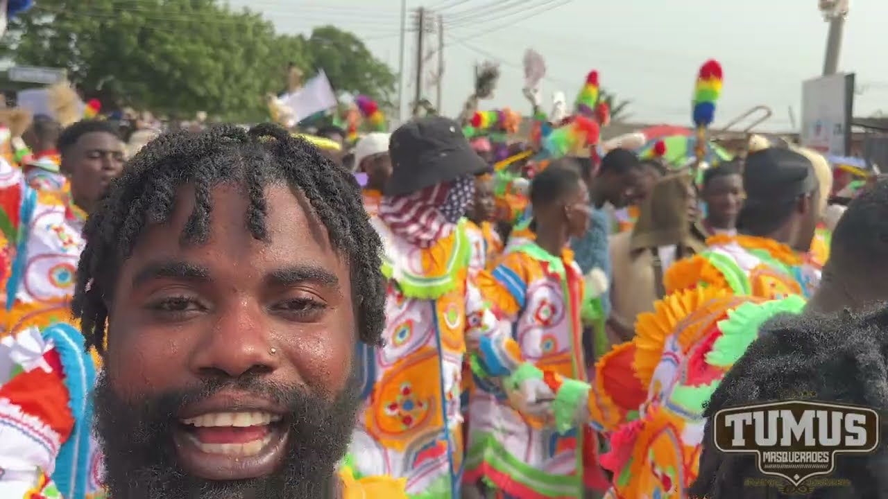 Tumus Masqueraders Club with Rhythm 360 band 25th Dec. 2024 Marching -- Part 2