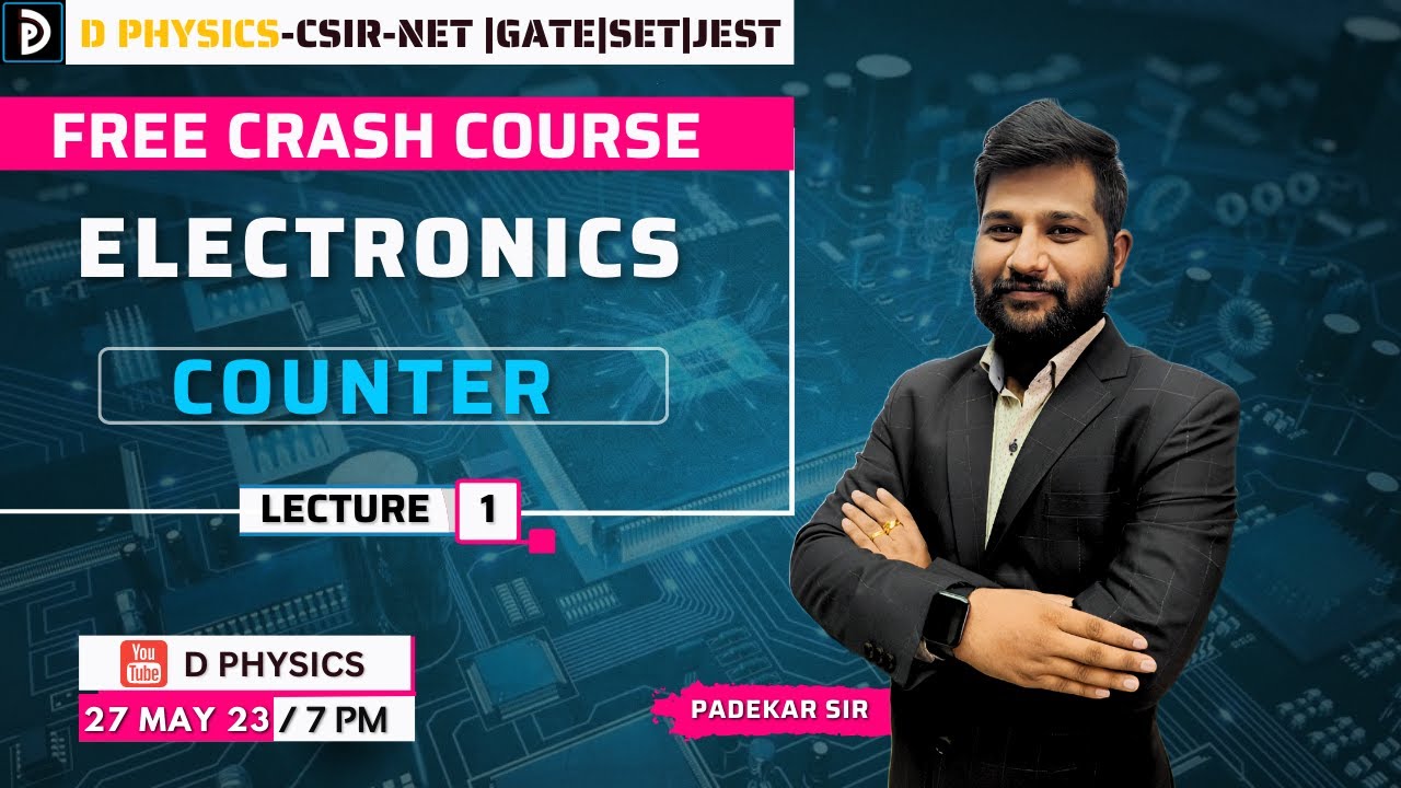 FREE CRASH COURSE | ELECTRONICS | lec - 1 | COUNTER | Padekar sir