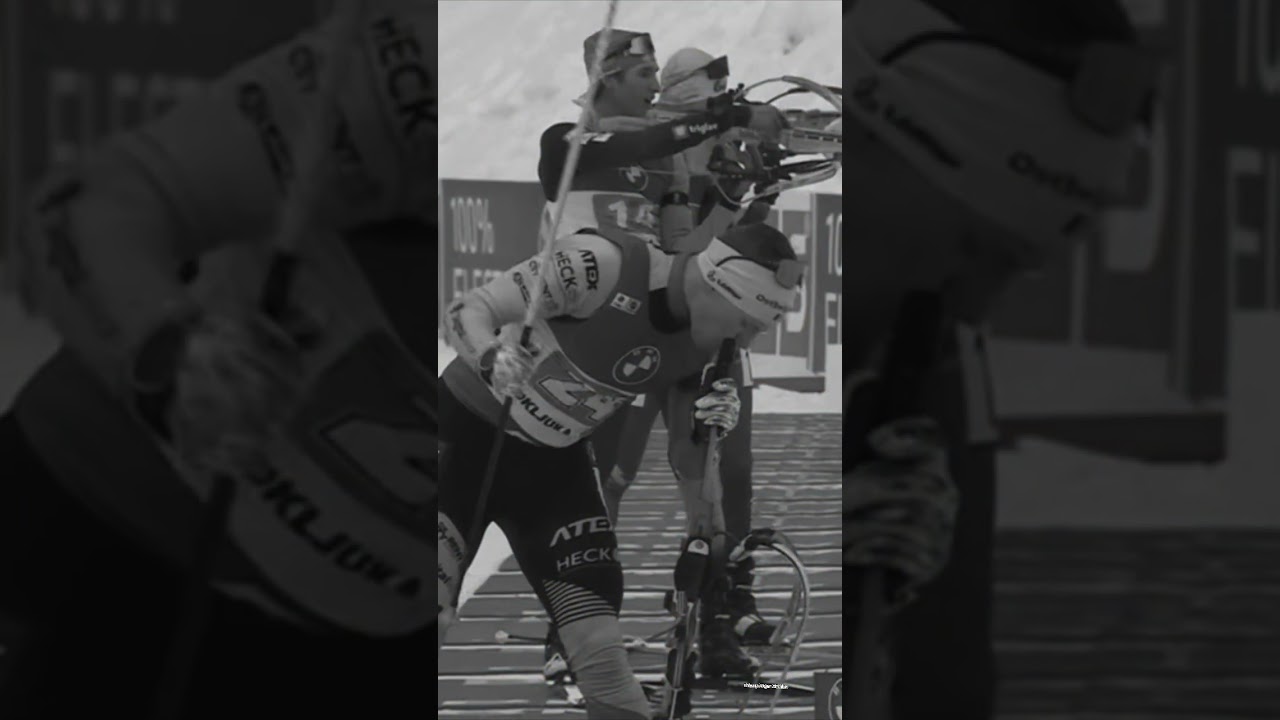Thierry Langer, a Belgian biathlon athlete, breaks the safe rule of gun handling 😫 #biathlon