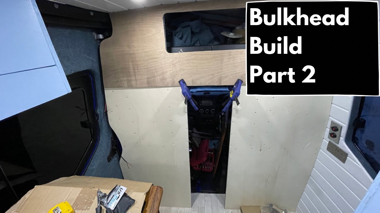 Van build campervan Iveco Daily Building bulkhead part 2