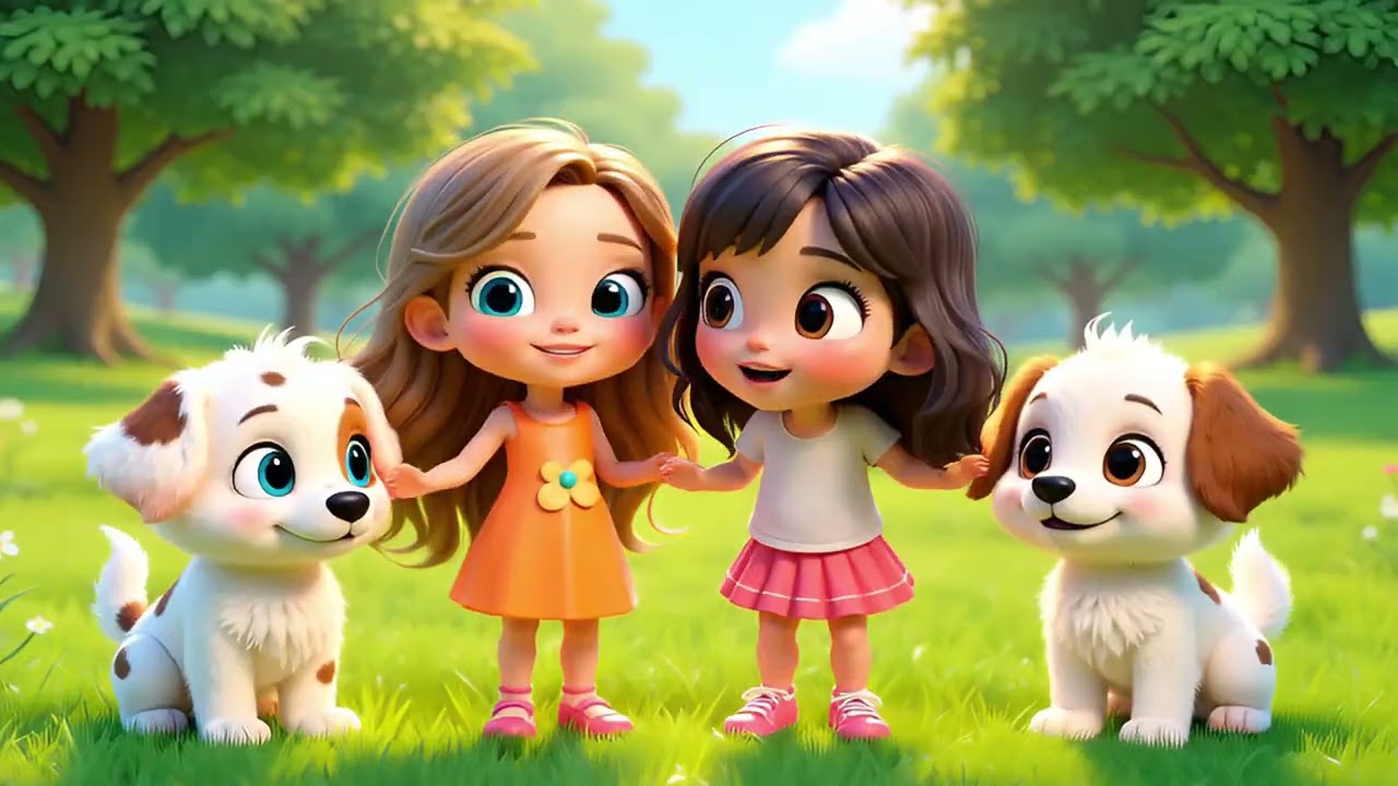 Štěňátka ráda skáčou 🐶 | Veselá písnička pro děti o zvířátkách