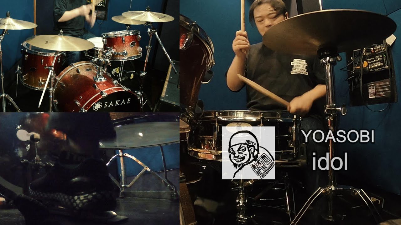 #42【YOASOBI/idol】drums cover　朧げなアイドル
