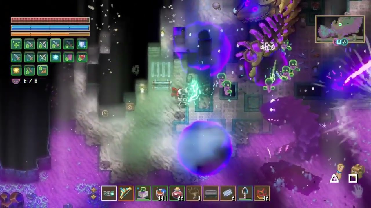 Beating the new boss Oblidra!