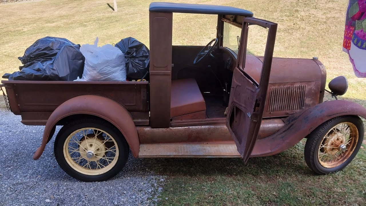 Trash day in the model A