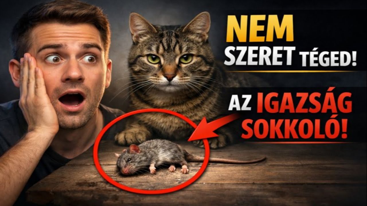 A macskád NEM szeret, hanem BÉNÁNAK tart! 🙀 A SOKKOLÓ igazság az 'ajándékok' mögött