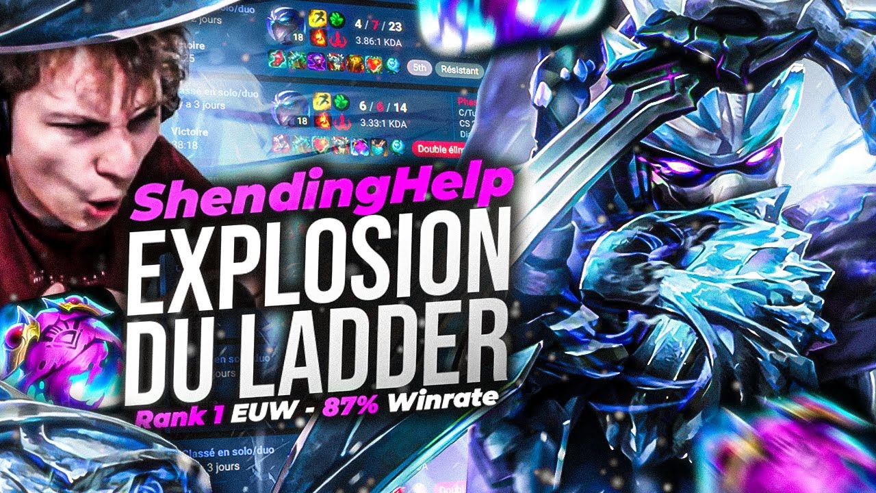 IL DÉTRUIT LE LADDER EUW AVEC SHEN.. (ShendingHelp Rank 1 EUW 87% Winrate)