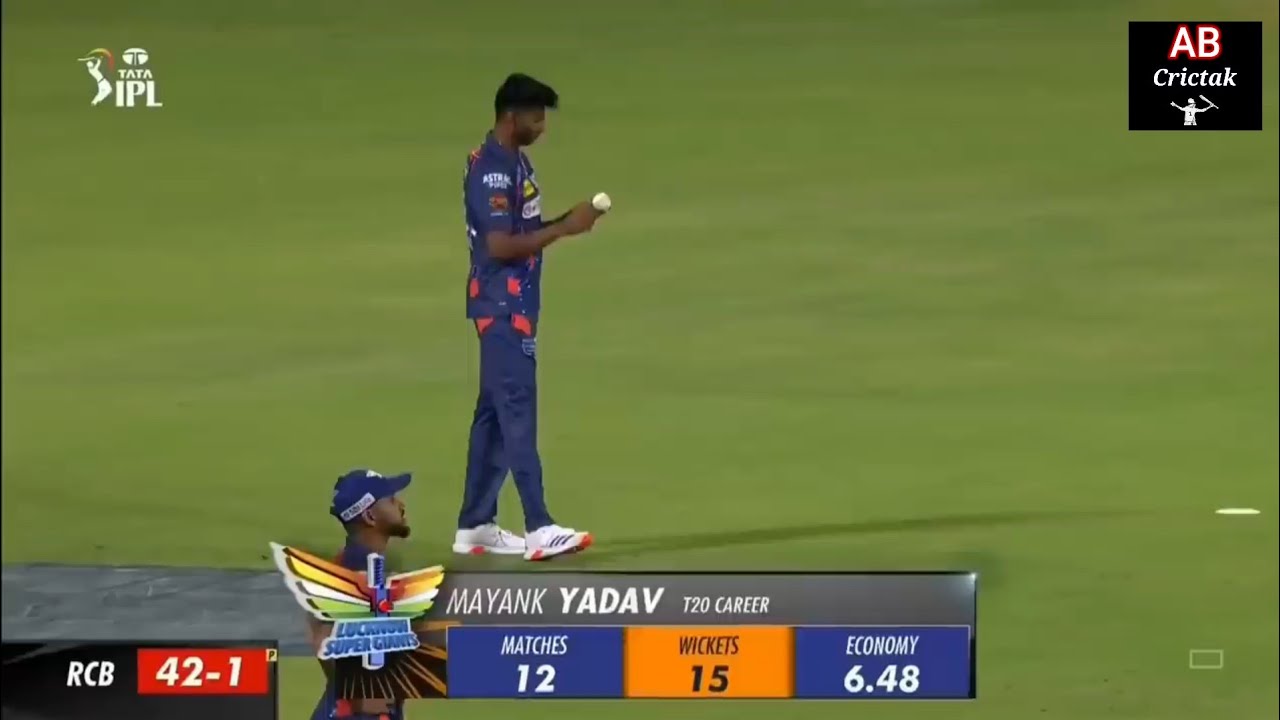 fire spell Mayank Yadav vs royal challengers Bangalore | bowling speed ball by ball | AB Crictak |