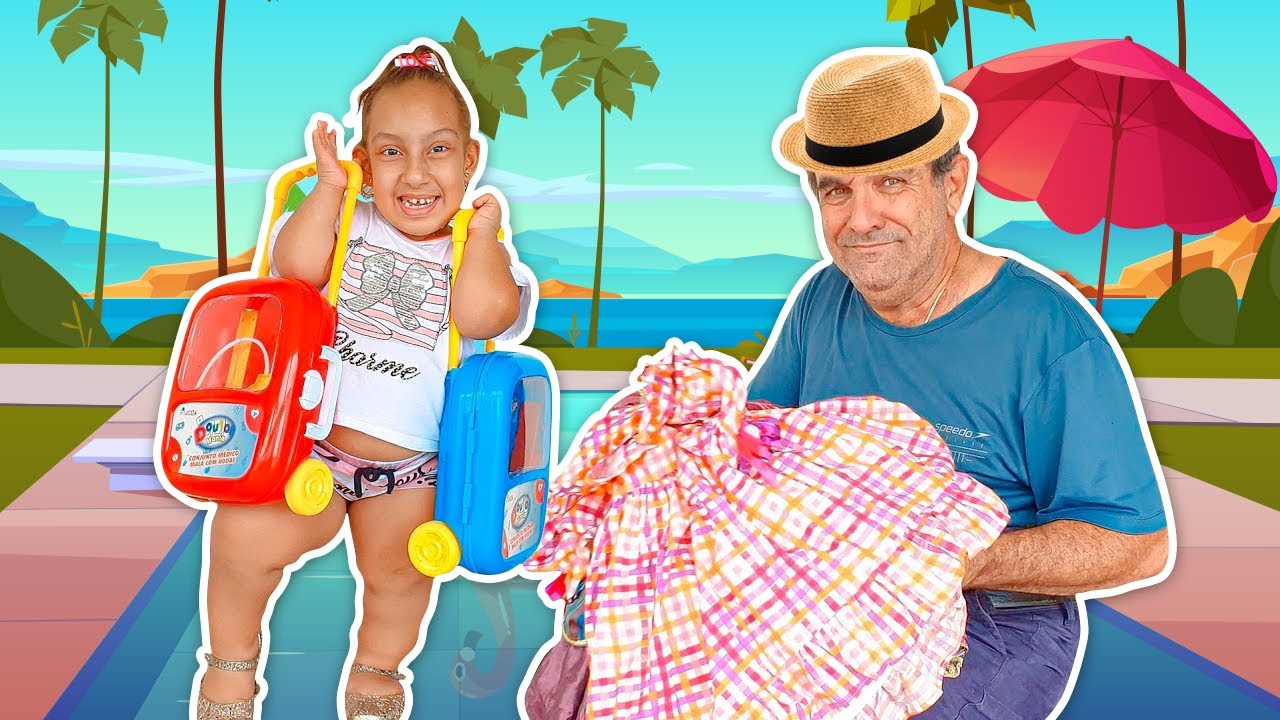 Maria Clara e Vovô vão fazer uma VIAGEM muito DIVERTIDA - Familia MC Divertida