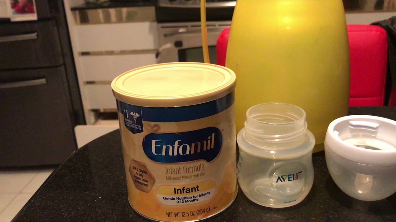 How to mix enfamil formula
