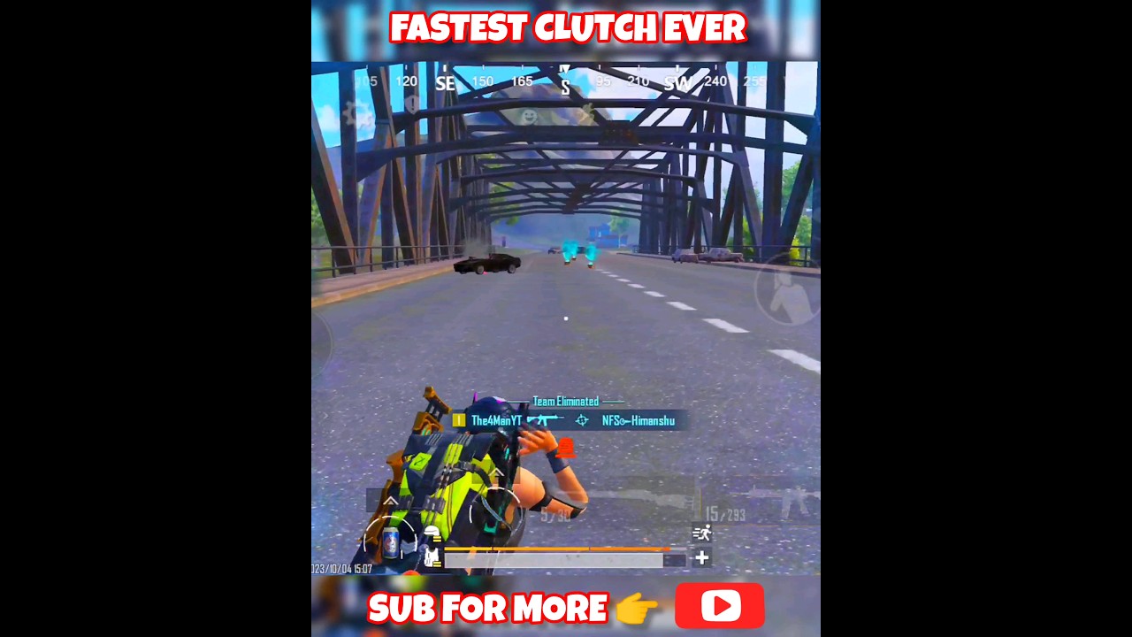 World fastest clutch ever 😱😱 #bgmi #the4manyt #shorts