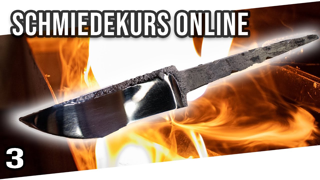 Messerklinge Spiegelpolitur, härten und finishen: Schmiedekurs online #3
