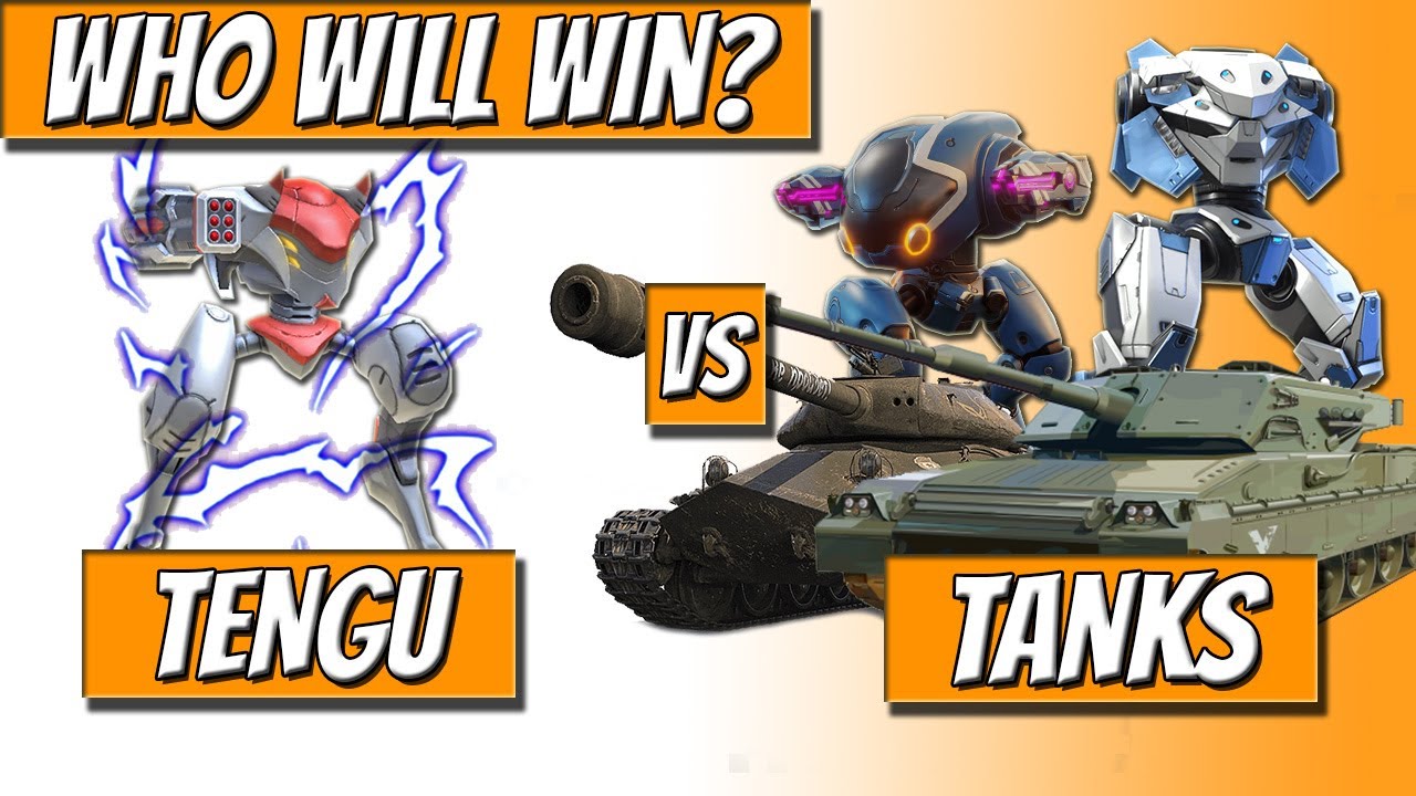 Can Tengu fight with two Tanks Alone? - Mech Arena - Tengu Gameplay