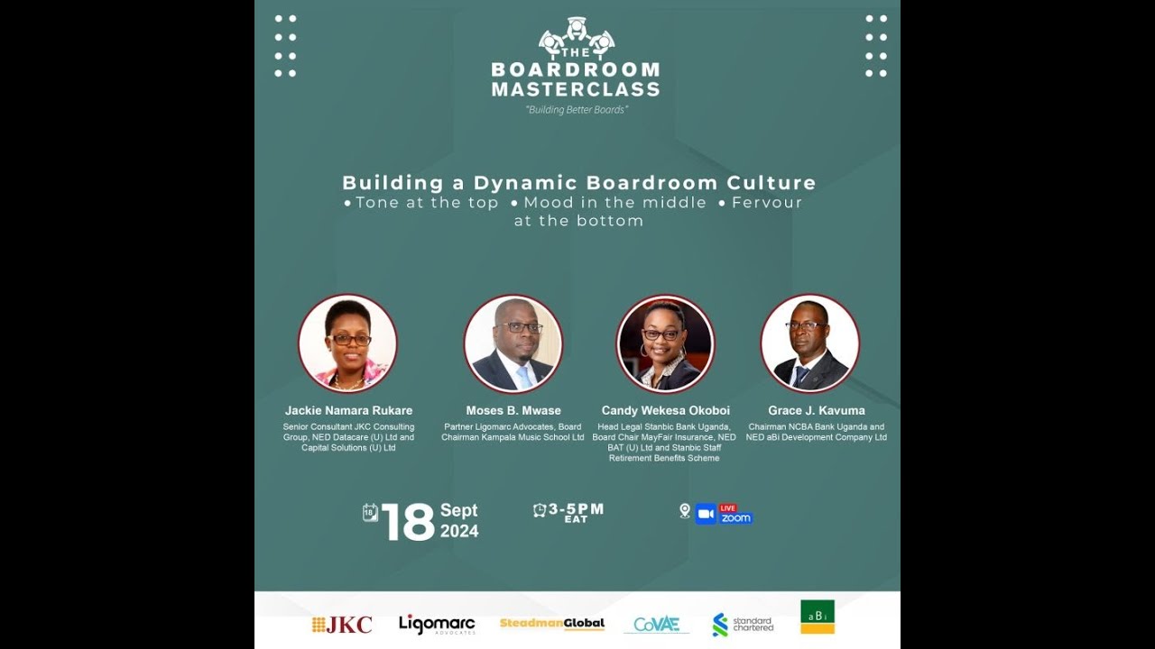 Building a Dynamic Boardroom Culture: Tone at the top, Mood in the middle, Fervour at the bottom