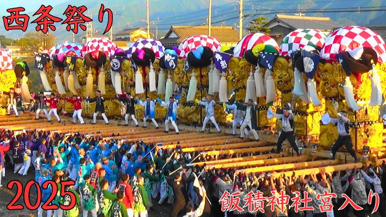 西条祭り　2025年度　飯積神社宮入り　愛媛県西条市