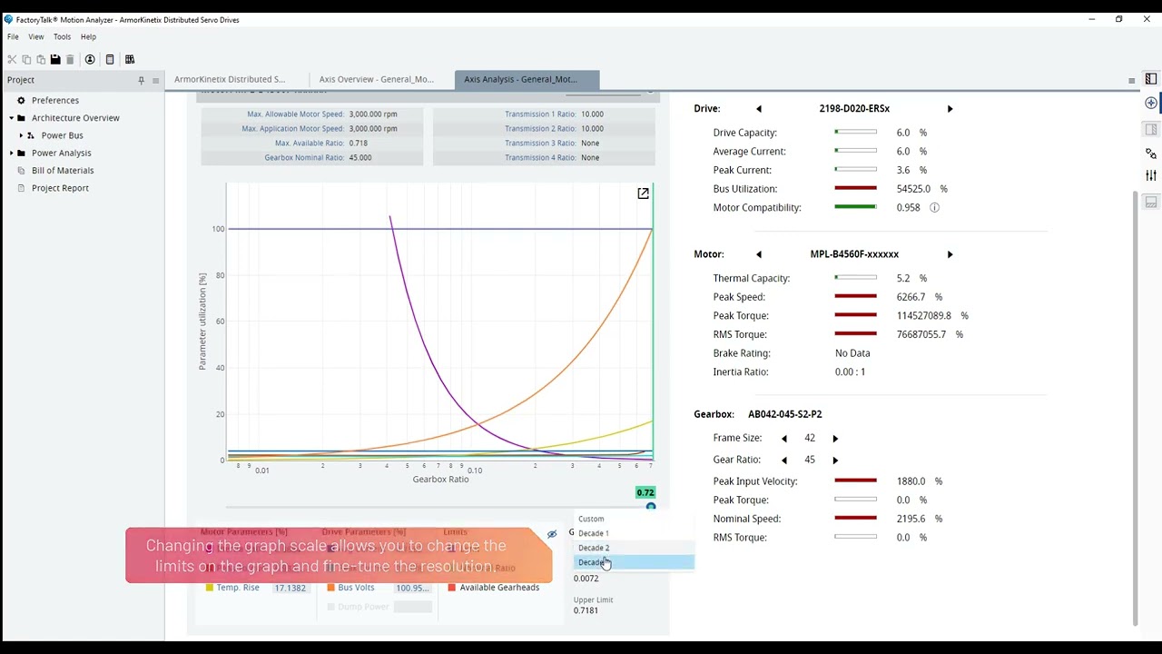FactoryTalk Motion Analyzer Tutorials - Ratio Analysis