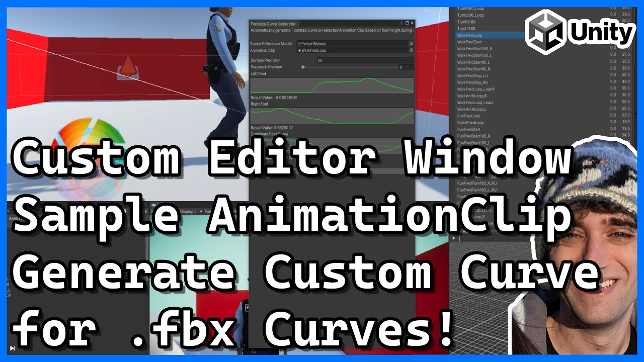 Generating AnimationCurve Based on Bone Positions During Animation | Custom Editor | Unity Tutorial