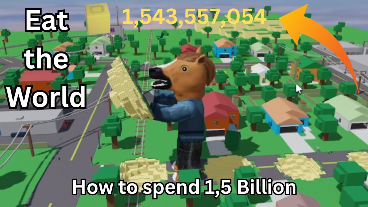 How to spend 1,5 Billion in Eat the World #roblox #eattheworld