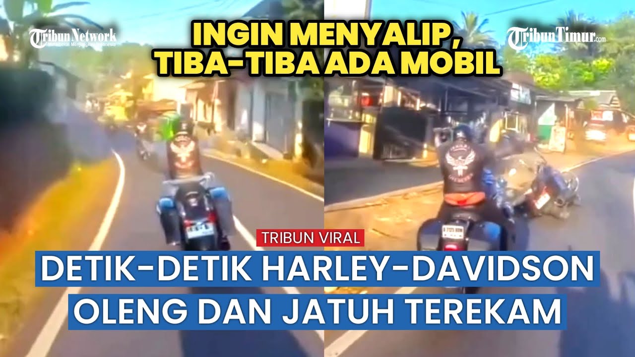 Viral! Detik-Detik Harley Davidson Terlibat Kecelakaan Usai Coba Melambung
