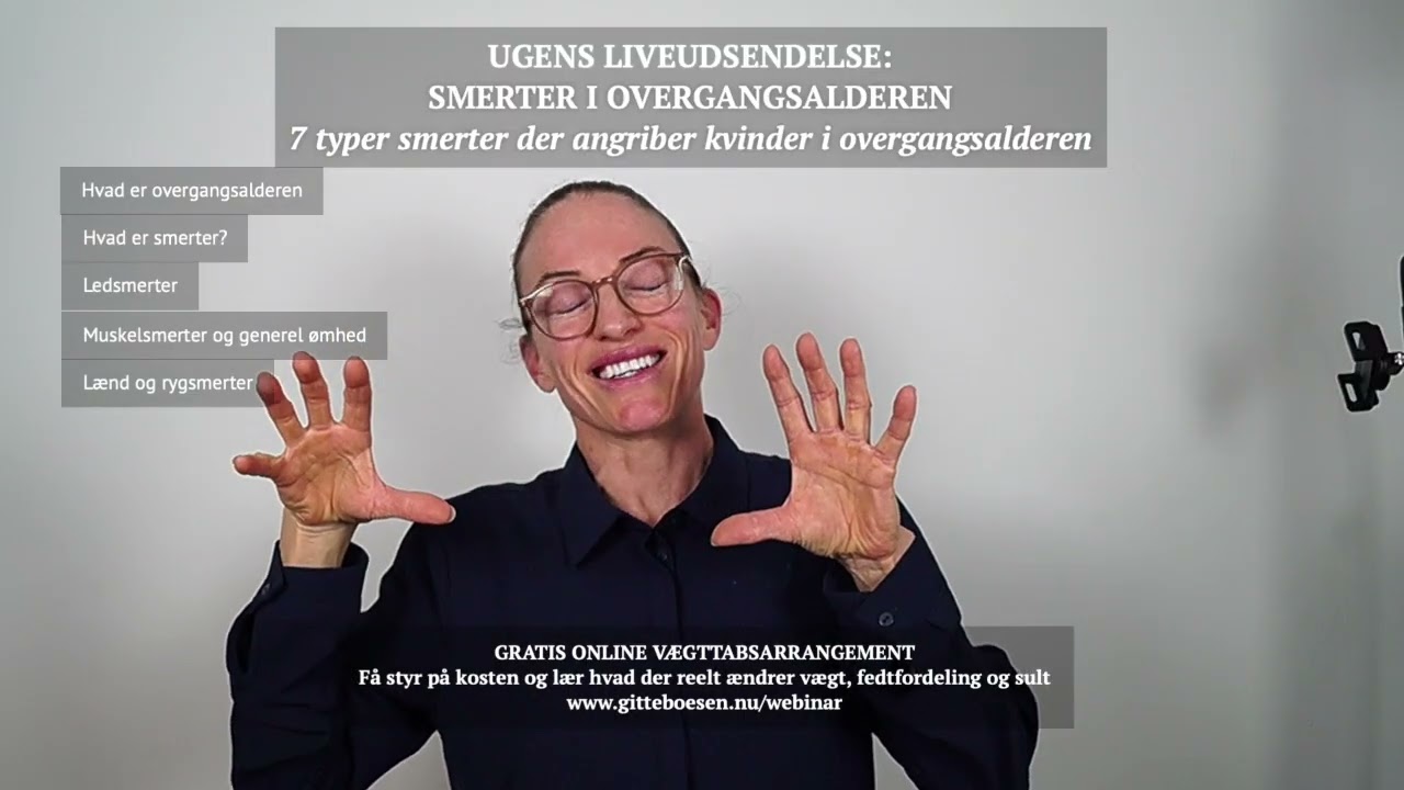 Smerter i overgangsalderen